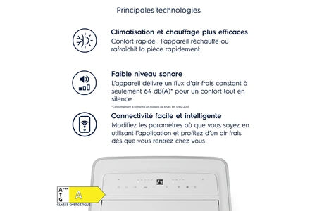 Climatiseur mobile Electrolux Climatiseur portable Comfort 600 EXP38U340HW