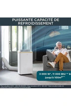 Climatiseur mobile Rowenta 3000w 40m2 avec kit fenêtre au5610f0