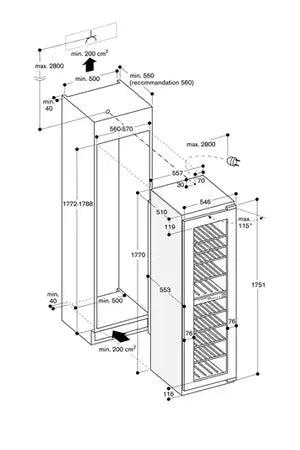 Cave multi-températures Gaggenau RW282263