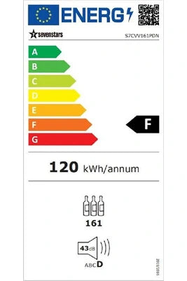 Cave de vieillissement Sevenstars Cave à vin de Vieillissement S7CVV161PDN 161bouteilles