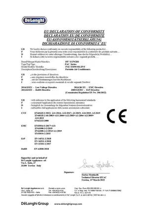 Climatiseur mobile Delonghi PACEM90 / 90K