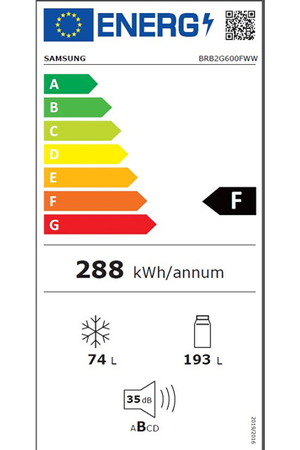 Refrigerateur congelateur en bas SAMSUNG COMBINE ENCASTRABLE - BRB2G600FWW 178CM