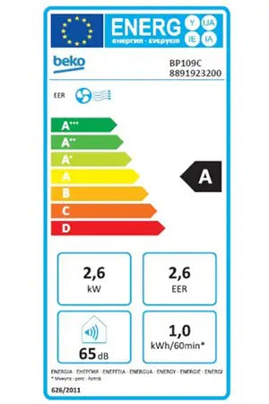 Climatiseur mobile Beko BP109C