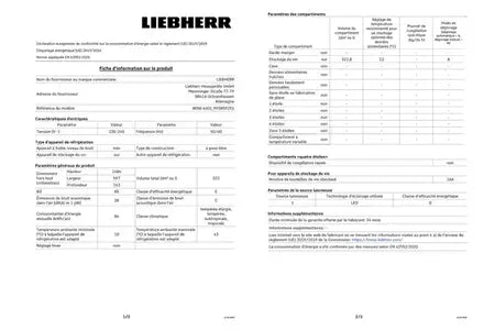 Cave de vieillissement Liebherr WSBL4601-20
