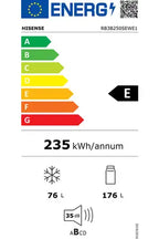 Réfrigérateur congélateur en bas Hisense RB3B250SEWE1 - Encastrable 177.6 cm