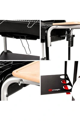 Barbecue à charbon SOMAGIC - BARBECUE AU CHARBON DE BOIS ROMA AVEC CUISSON PIZZA