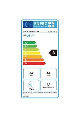 Climatiseur mobile Rowenta 3000w 40m2 avec kit fenêtre au5610f0