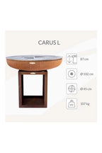 Barbecue à charbon REMUNDI - BARBECUE BRASERO EN ACIER CARUS DIAMÈTRE 102 CM HAUTEUR 87 CM