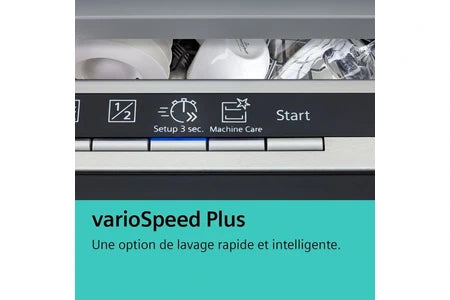 Lave-vaisselle pose libre Siemens iQ500 Lave-vaisselle tout intégrable 60 cm XXL (grande hauteur) SX65EX10CE