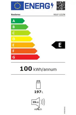 Réfrigérateur 1 porte Rosieres RSLP 122/N - ENCASTRABLE 122CM