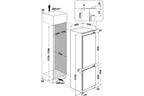 Réfrigérateur congélateur en bas Whirlpool WHC18T132FR - Encastrable 177 cm