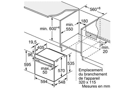 Four encastrable Siemens HB578HBS7F