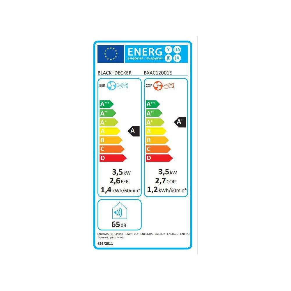 Clim réversible Black et decker BXAC12001E