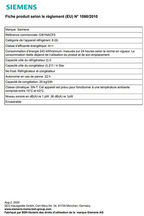 Congélateur armoire SIEMENS GI81NACF0 - ENCASTRABLE 178CM