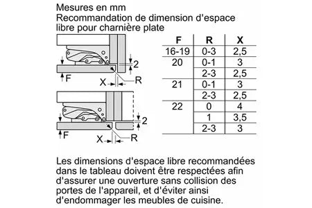 Réfrigérateur 1 porte Siemens KI81RVFE0 - ENCASTRABLE 177CM