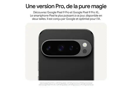 Smartphone Google Pixel 9 Pro 128Go Noir Obsidienne 5G