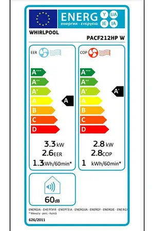 Climatiseur mobile Whirlpool PACF212HPW