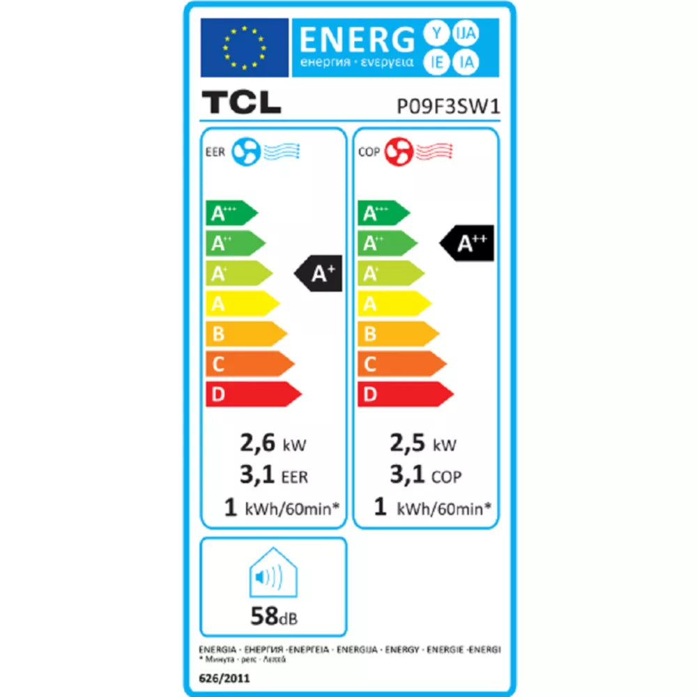 Climatiseur mobile Tcl P09F3SW1
