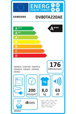 Sèche-linge SAMSUNG DV80TA220AE