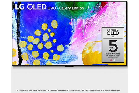TV OLED LG OLED65G2 4K UHD 65'' SMART TV NOIR