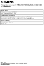 Four SIEMENS HB675G0S1 INOX