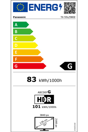 TV OLED PANASONIC TV OLED TX-55LZ980E 4K HDR 139CM