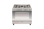 Gaziniere GLEM GLEM CUISINIÈRE PIANO DE CUISSON 5 FOYERS BRÛLEURS GAZ INOX 90X60CM FOUR CATALYSE GAZINIÈRE 104L GE960CBIX2