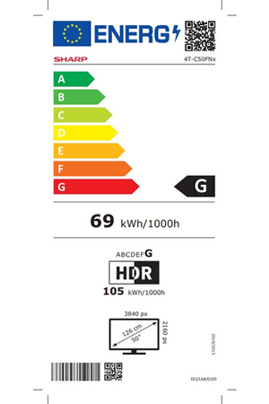 TV LED SHARP 50FN2EA 126CM (50") / 4K UHD ANDROID TV