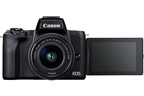 Appareil photo hybride CANON PACK EOS M50 MARK II NOIR + EF-M 15-45 MM F/3.5-6.3 IS STM + ETUI + CARTE SD 16 GO