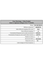 Four DE DIETRICH DOP8575X