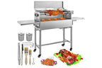 Barbecue à charbon GRILL TRADITIONNEL ÉLECTRIQUE GOURMET BARBECUE AU CHARBON DE BOIS HDME - 25 W, 2172 CM CARRÉ, ACIER INOX, PLEIN AIR POUR CAMPING PARC