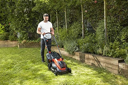 Tondeuse électrique BLACK & DECKER BLACK+DECKER TONDEUSE 38 CM SANS FIL, TONDEUSE À GAZON ELECTRIQUE 36V AVEC 2 BATTERIES 36V 2 AH, 6 HAUTEURS RÉGLABLES 20, 30, 40, 50, 60 ET 70 MM, CHA