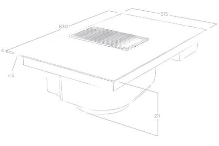 Plaque induction ELICA NIKOLATESLA PRIME BL/A/83 PRF0138475A