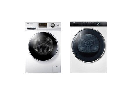 Lave-linge hublot HAIER PACK LAVE-LINGE FRONTAL 10KG 1400TRS/MIN + SÈCHE-LINGE 9KG POMPE À CHALEUR