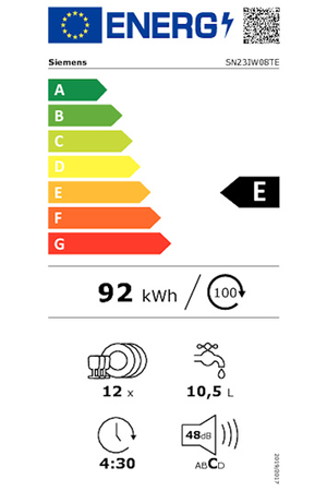 Lave-vaisselle SIEMENS SN23IW08TE VARIOSPEED PLUS