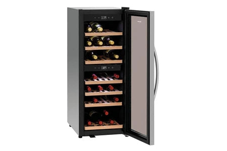 Cave multi-températures BARTSCHER CAVE À VIN BI-ZONES 38 BOUTEILLES - BARTSCHER - R600AVERRE TREMPÉ1113BATTANTE 396X580X1030MM