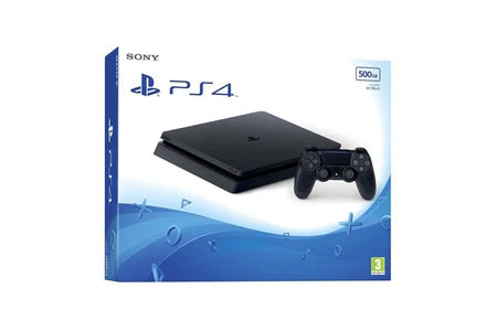 Console PlayStation 4 SONY COMPUTER ENTERTAINMENT SONY PLAYSTATION 4 SLIM (500 GO) - JET BLACK - CONSOLE DE JEUX-VIDÉO NOUVELLE GÉNÉRATION AVEC DISQUE DUR 500 GO ET MANETTE SANS FIL