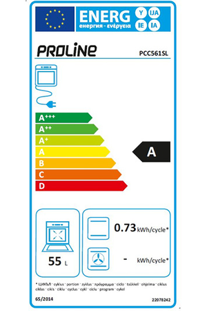Cuisinière vitrocéramique PROLINE PCC561SL