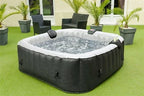Spa gonflable OSPAZIA SPA GONFLABLE 6 PLACES CARRÉ - - DIMENSIONS : 185 X 185 CM - FILTRE ET BÂCHE INCLUS
