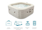 Spa gonflable INTEX SPA GONFLABLE PURESPA CHEVRON CARRÉ BULLES 4 PLACES - INTEX