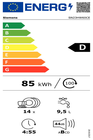 Lave-vaisselle SIEMENS SN23HW60CE VARIOSPEED PLUS