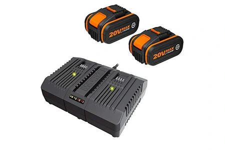 Tondeuse électrique WORX WORX - TONDEUSE À GAZON SANS FIL LITHIUM-ION - 40V (2*20V) - Ø34CM - JUSQU'À 460M² (DOUBLE CHARGEUR RAPIDE, COMPATIBLE AVEC LES OUTILS ET BATTERIES PO