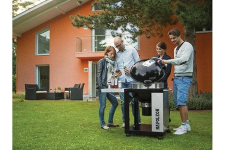 Barbecue NAPOLEON BARBECUE CHARBON DE BOIS NAPOLEON RODÉO PRO 57 CM SUR CHARIOT AVEC CHEMINÉE D'ALLUMAGE