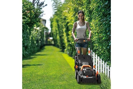 Tondeuse électrique WORX WORX - TONDEUSE À GAZON SANS FIL LITHIUM-ION - 40V (2*20V) - Ø34CM - JUSQU'À 460M² (DOUBLE CHARGEUR RAPIDE, COMPATIBLE AVEC LES OUTILS ET BATTERIES PO