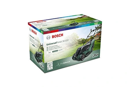 Tondeuse électrique BOSCH HOME AND GARDEN BOSCH TONDEUSE À GAZON SANS FIL UNIVERSALROTAK 36-550 (36 VOLT, SANS BATTERIE, LARGEUR DE COUPE: 36 CM, SUPERFICIES DE PELOUSE JUSQU'À 550 M², DANS BO