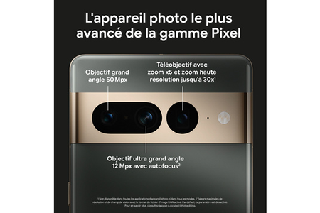 Smartphone GOOGLE PIXEL 7 PRO 256GO BLANC NEIGE 5G
