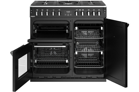 Piano de cuisson STOVES RICHMOND DELUXE 90CM GAZ NOIR BRILLANT - PRICHDX90DFBL