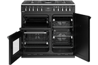 Piano de cuisson STOVES RICHMOND DELUXE 90CM GAZ NOIR BRILLANT - PRICHDX90DFBL