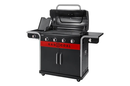 Barbecue CHAR-BROIL BARBECUE À GAZ ET À CHARBON GAS2COAL CHAR-BROIL 2.0 4B + TOURNEBROCHE