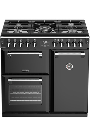 Piano de cuisson STOVES RICHMOND DELUXE 90CM GAZ NOIR BRILLANT - PRICHDX90DFBL